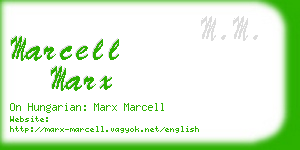 marcell marx business card
